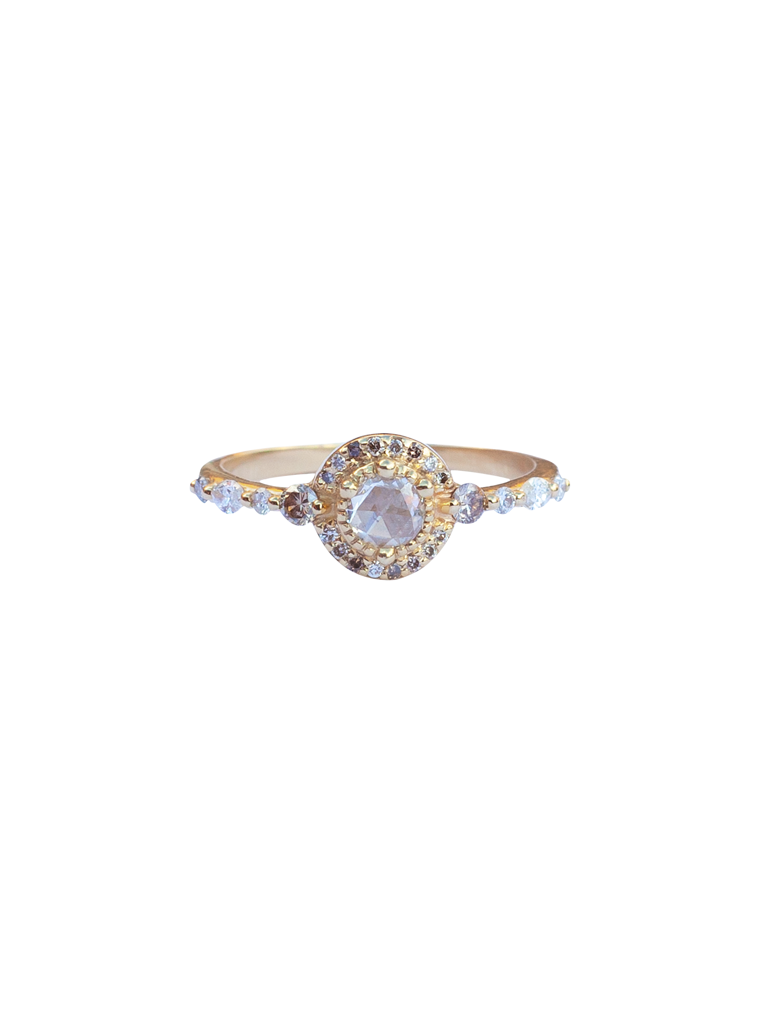 Monarch champagne diamond ring